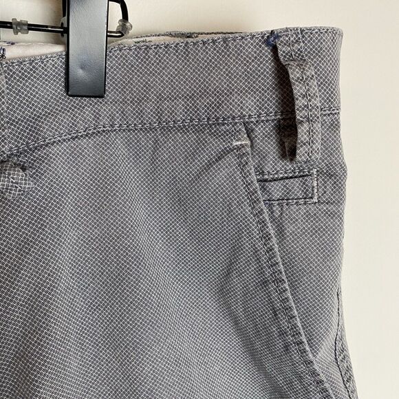 Brax Mens Bellevill Shorts Gray‎ Diamond Pattern Size 40 Stretch Chino Beach - Picture 6 of 15